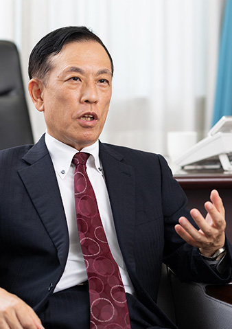 Nisshoku Techno Fine Chemical Co., Ltd. President Junichi Tanaka